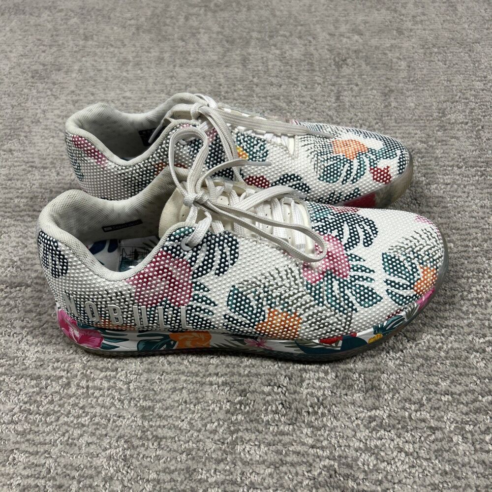 Nobull Shoes Women's 10 Floral Court Trainers Lightweight Sneakers Mens 8.5